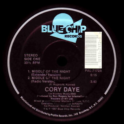 Cory Daye Middle Of The Night USED VINYL 12INCH 33 S RPM SINGLE