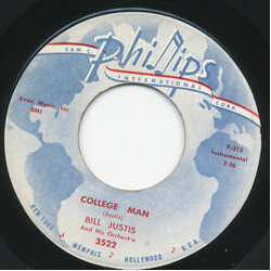 The Bill Justis Orchestra College Man / The Stranger USED VINYL 7INCH SINGLE 45 RPM