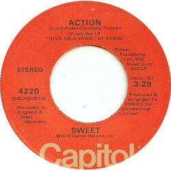 The Sweet Action / Medussa USED VINYL 7INCH 45 RPM SINGLE STEREO