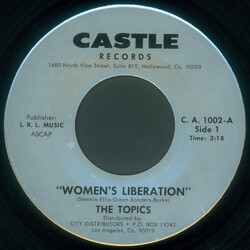 The Topics Women's Liberation USED VINYL 7INCH 45 RPM