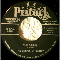 The Stripes Of Glory The Denial / O Send The Fire USED VINYL 7INCH 45 RPM SINGLE PROMO