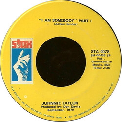 Johnnie Taylor I Am Somebody USED VINYL 7INCH 45 RPM SINGLE