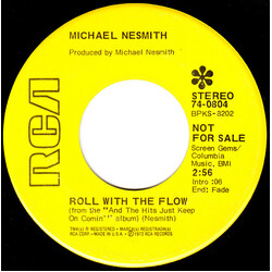 Michael Nesmith Roll With The Flow USED VINYL 7INCH 45 RPM SINGLE PROMO STEREO