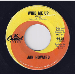 Jan Howard Wind Me Up USED VINYL 7INCH 45 RPM SINGLE