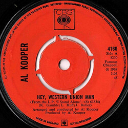 Al Kooper Hey Western Union Man USED VINYL 45 RPM 7INCH SINGLE
