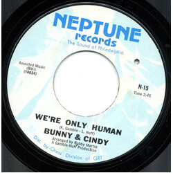 Bunny Sigler / Cindy Scott We're Only Human USED VINYL 7INCH 45 RPM SINGLE STYRENE