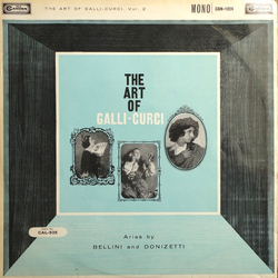 Amelita Galli-Curci The Art Of Galli-Curci, Vol. 2 Vinyl LP USED