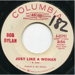 Bob Dylan Just Like A Woman Vinyl 7" USED