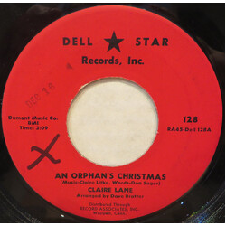 Claire Lane An Orphan's Christmas / The Boy Next Door USED VINYL 7INCH 45 RPM