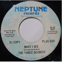 The Three Degrees What I See USED VINYL 7INCH 45 RPM PROMO