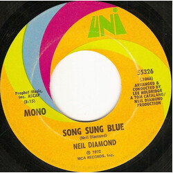 Neil Diamond Song Sung Blue USED VINYL 7INCH 45 RPM SINGLE MONO