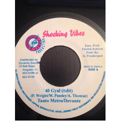 Tanto Metro & Devonte 40 Gyal USED VINYL 7INCH 45 RPM
