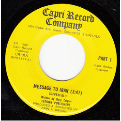 Copperfield (2) Message To Iran USED VINYL 7INCH 45 RPM SINGLE