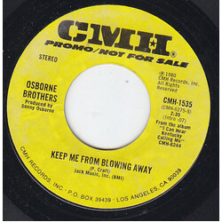 The Osborne Brothers Keep Me From Blowing Away Vinyl 7" USED