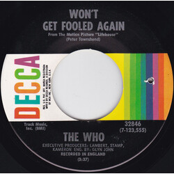 The Who Won't Get Fooled Again / I Don't Even Know Myself USED VINYL 7INCH 45 RPM SINGLE