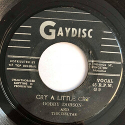 Dobby Dobson / The Deltas (5) Cry A Little Cry / Diamonds And Pearls USED VINYL 7INCH 45 RPM