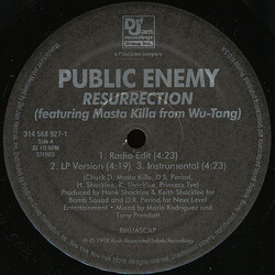 Public Enemy Resurrection Vinyl 12" USED