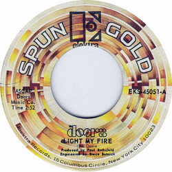 The Doors Light My Fire / Love Me Two Times USED VINYL 7INCH 45 RPM SINGLE STYRENE