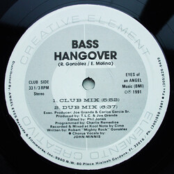 Creative Element Bass Hangover USED VINYL 12INCH 33 S RPM