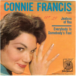 Connie Francis Jealous Of You / Everybody's Somebody's Fool USED VINYL 7INCH 45 RPM
