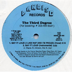 The Third Degree Say It Loud USED VINYL 12INCH 33 S RPM