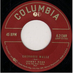 Johnny Bond / Johnny Bond & His Red River Valley Boys Glad Rags / Cherokee Waltz USED VINYL 7INCH 45 RPM SINGLE