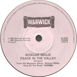 Boxcar Willie Peace In The Valley Vinyl 7" USED