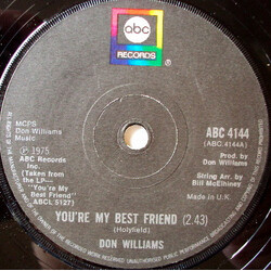 Don Williams (2) You're My Best Friend USED VINYL 7INCH 45 RPM SINGLE