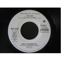 Billy Burnette Try Me Vinyl 7" USED