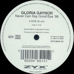 Gloria Gaynor Never Can Say Good Bye '98 VINYL 12" USED