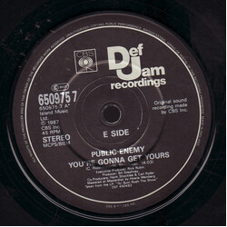 Public Enemy You're Gonna Get Yours USED VINYL 7INCH 45 RPM SINGLE STEREO
