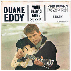 Duane Eddy Your Baby's Gone Surfin' / Shuckin' USED VINYL 7INCH 45 RPM