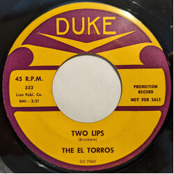 The El Torros Two Lips USED VINYL 7INCH 45 RPM PROMO