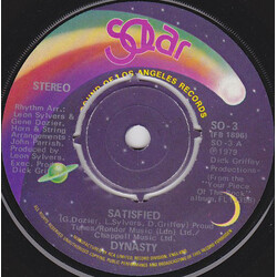 Dynasty Satisfied USED VINYL 7INCH SINGLE