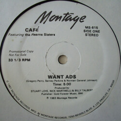 Café (2) / The Hearns Sisters Want Ads VINYL 12" USED