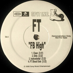 F.T. FB High / Ghetto Mania USED VINYL 12INCH PROMO