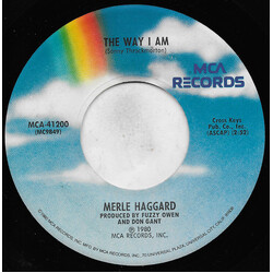 Merle Haggard The Way I Am USED VINYL 45 RPM 7INCH SINGLE