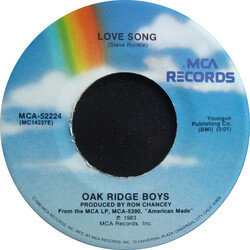 The Oak Ridge Boys Love Song USED VINYL 7INCH 45 RPM SINGLE