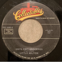 Little Milton / John Lee Hooker Grits Ain't Groceries / Mad Man Blues USED VINYL 7INCH 45 RPM REISSUE