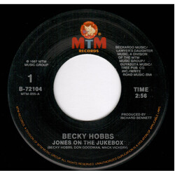 Becky Hobbs Jones On The Jukebox USED VINYL 7INCH 45 RPM SINGLE
