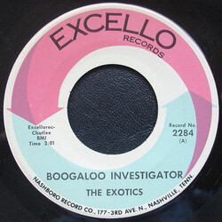 The Exotics (6) Boogaloo Investigator USED VINYL 7INCH 45 RPM SINGLE