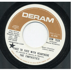 The Fantastics Face To Face With Heartache USED VINYL 7INCH 45 RPM SINGLE PROMO STYRENE
