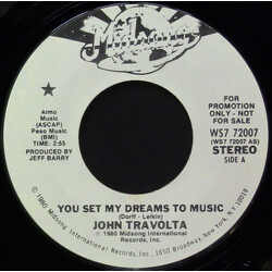 John Travolta You Set My Dreams To Music USED VINYL 7INCH 45 RPM SINGLE PROMO