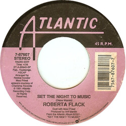 Roberta Flack Set The Night To Music / Natural Thing VINYL 7" USED