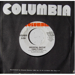 Crystal Gayle Take It Easy Vinyl 7" USED