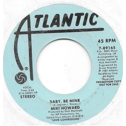 Miki Howard Baby, Be Mine Vinyl 7" USED