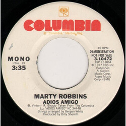 Marty Robbins Adios Amigo Vinyl 7" USED
