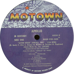 Apollo Benny Medina Astro Disco Vinyl 12" USED