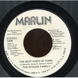 The Ritchie Family The Best Disco In Town USED VINYL 7INCH 45 RPM PROMO STYRENE