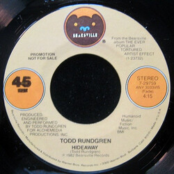 Todd Rundgren Hideaway USED VINYL 7INCH SINGLE PROMO